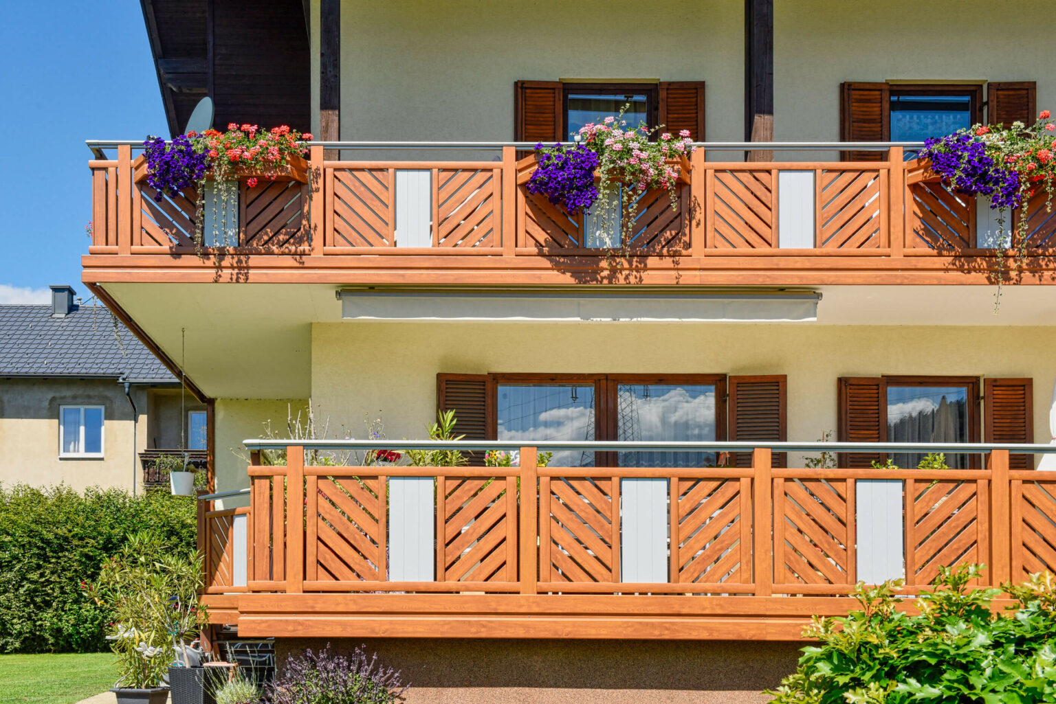 Blumenkästen aus Aluminium mit Alu Classic Balkon Leipzig