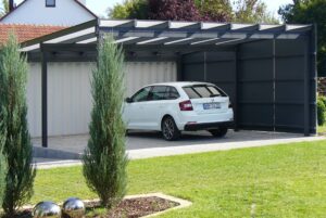 aluminium carport mit seitenwand