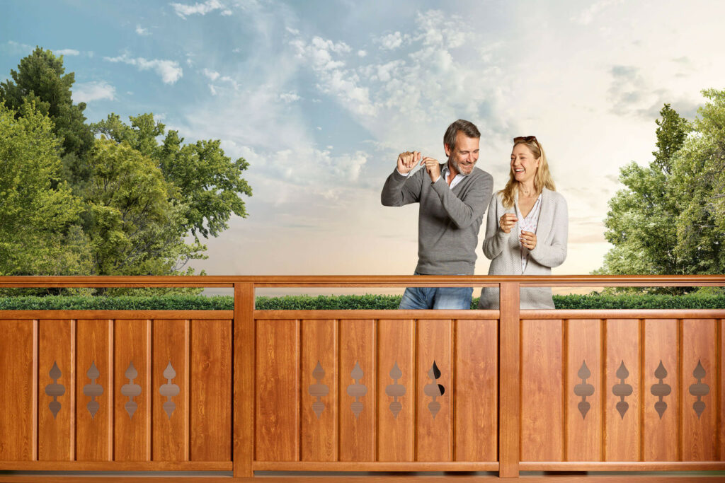 leeb balkone alubalkon holzoptik